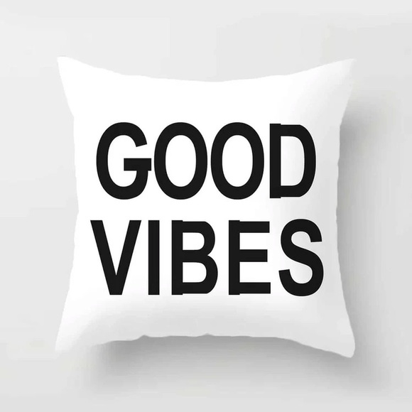 🆕 “Good Vibes” Decorative Throw Pillow Cover - Picture 6 of 6